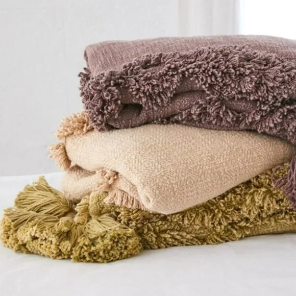 Urban Outfitters Rosie Tufted Throw Blanket In Green - Picture 3 of 11